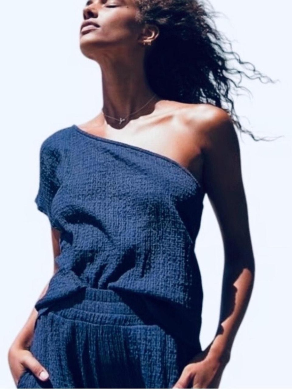 Free People Beach 2pc Navy set